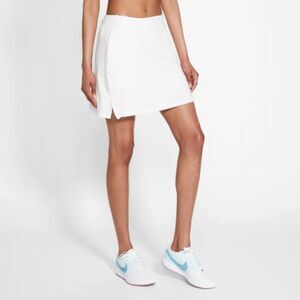 Nike Dri-FIT UV Victory 17” Golf Skirt White A-Line Tennis PGA Tour Women's XS